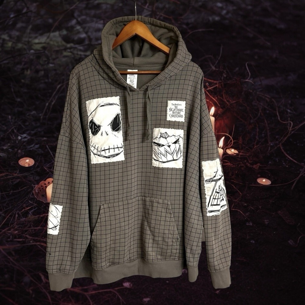 Disney Hoodie 3X Nightmare Before Christmas Jack Skellington Unisex Pullover‎